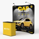 Curved tension fabric stand - Image 4